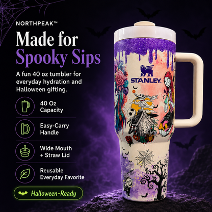 NorthpeakGear™ Sally x Jack Skellington 40 Oz Tumbler