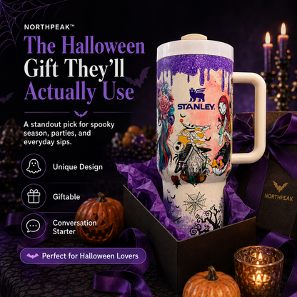 NorthpeakGear™ Sally x Jack Skellington 40 Oz Tumbler
